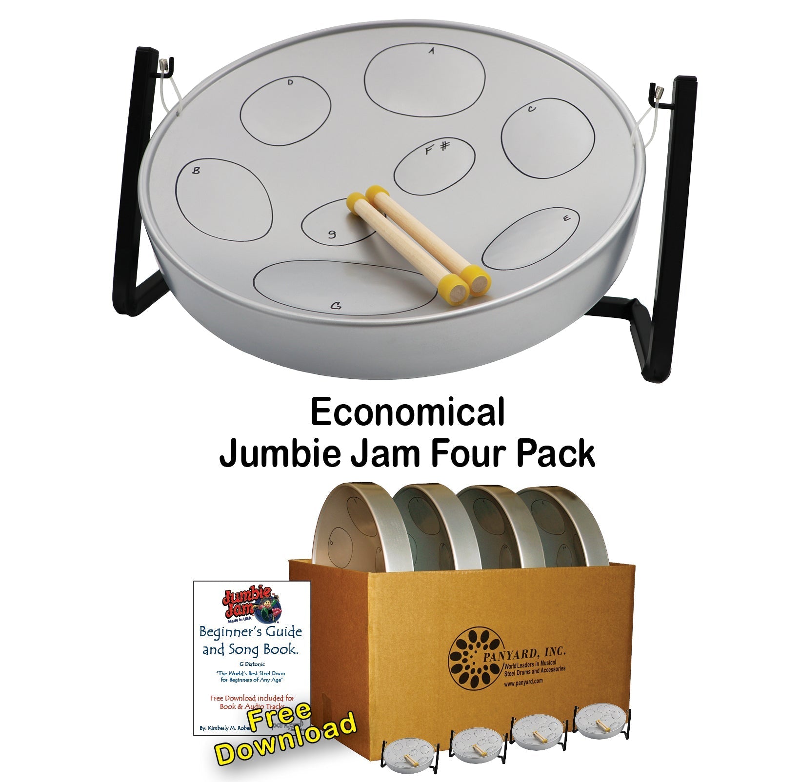 Jumbie Jam Steel Drum - Silver
